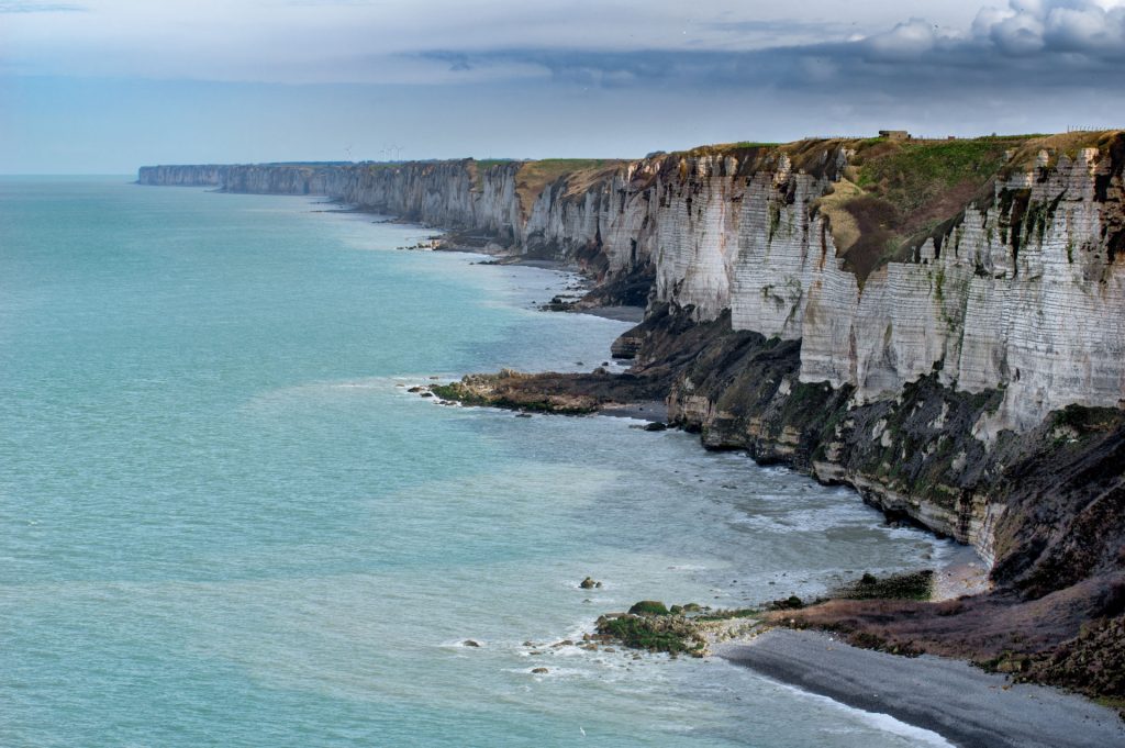 Falaises d'Étretat l'hiver