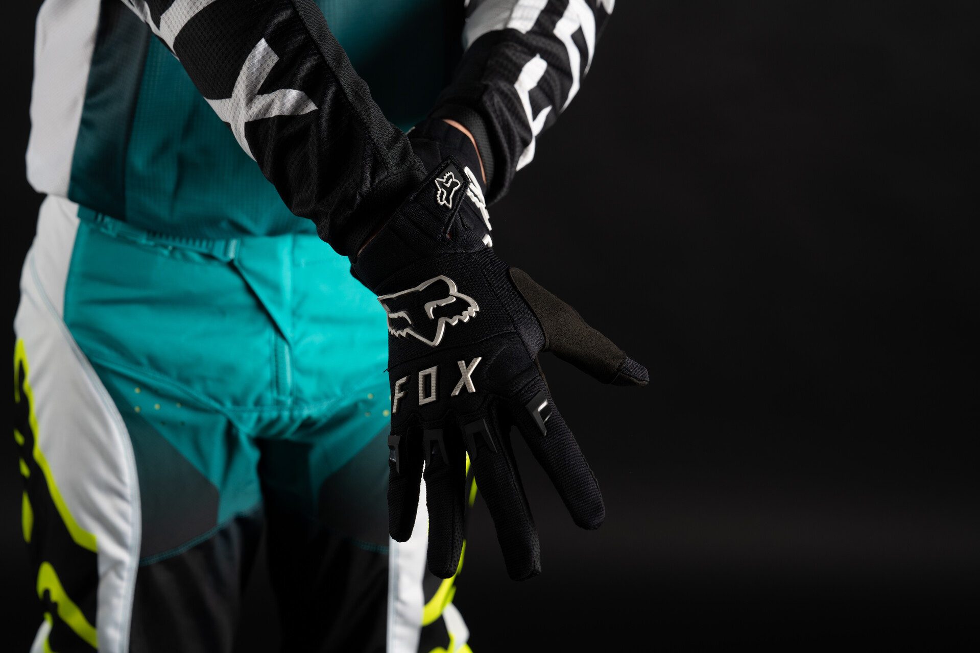 Gants cross Fox Racing Dirtpaw homologués CE noirs - Équipement