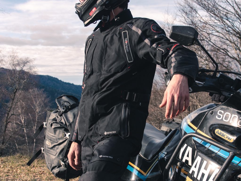 Blouson moto online gore tex