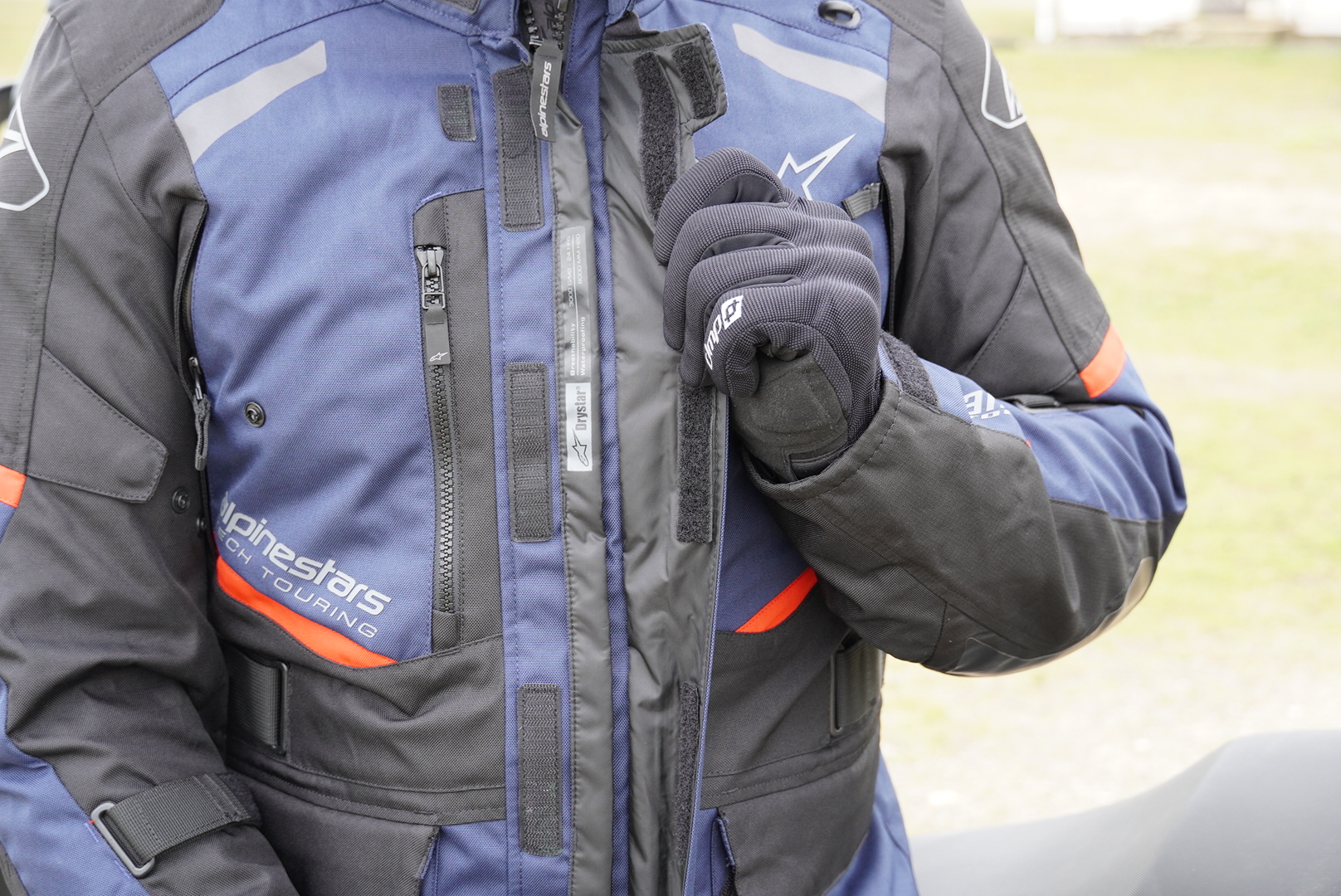 doublure drystar sur veste alpinestars 