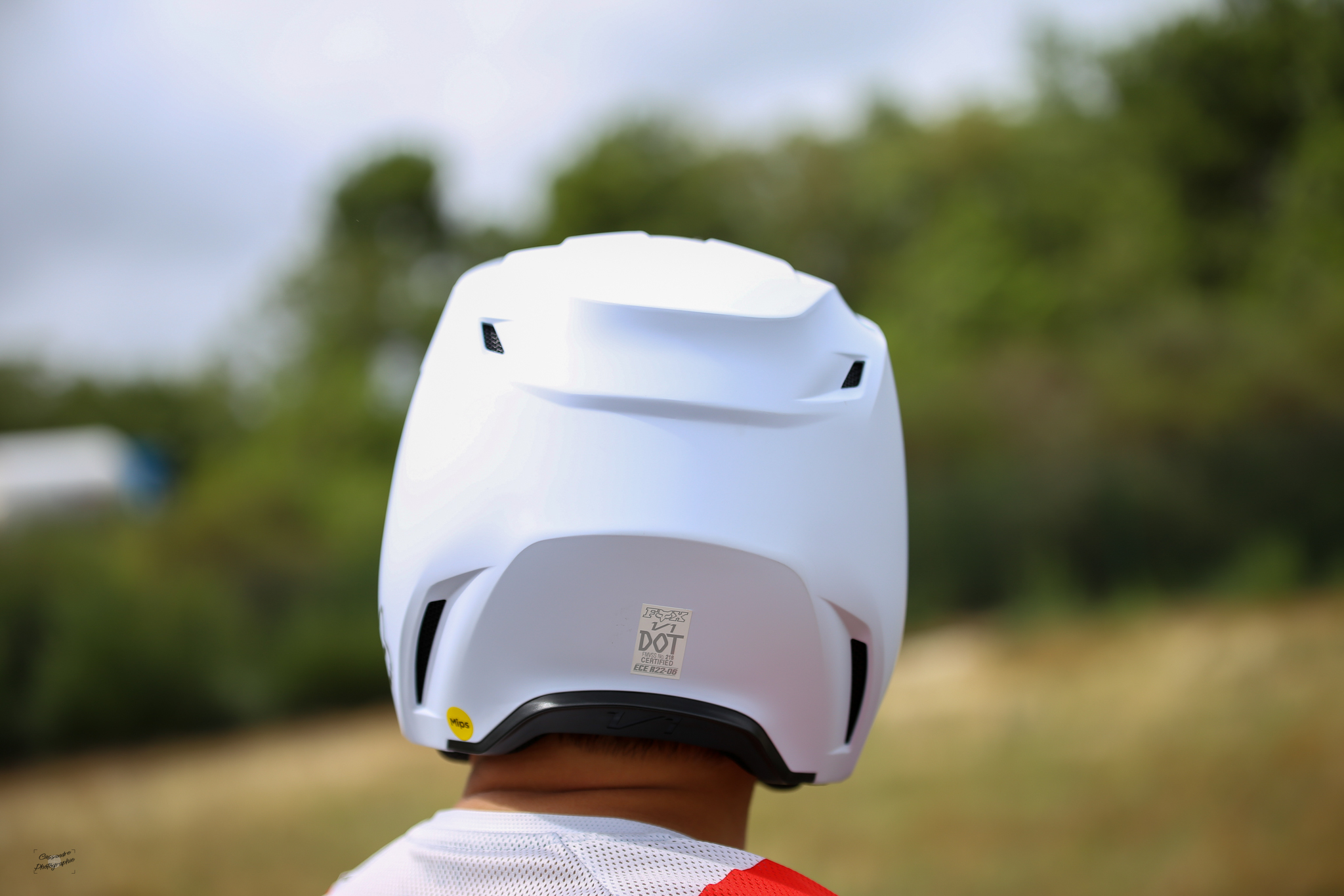 extractions d'air sur le casque fox