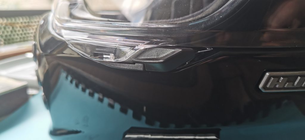 HJC V10 – verouillage écran