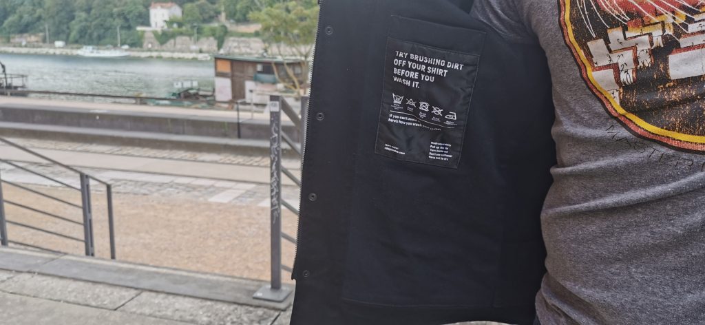 John Doe Motoshirt – étiquette entretien