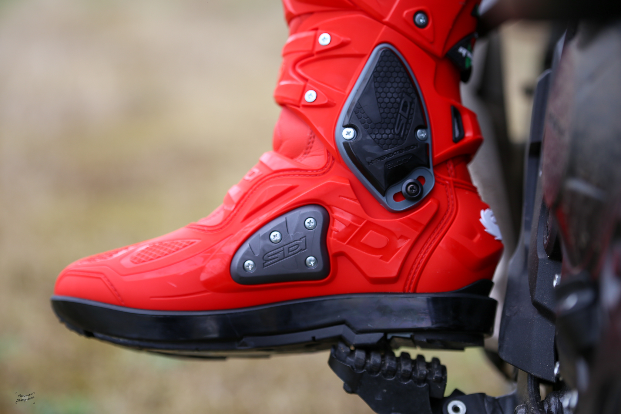 focus sur les protections des bottes Sidi crossfire 3 SRS