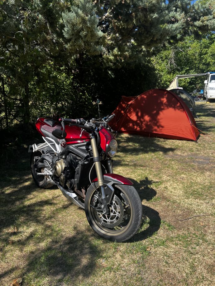 Bien arrivée au bivouac