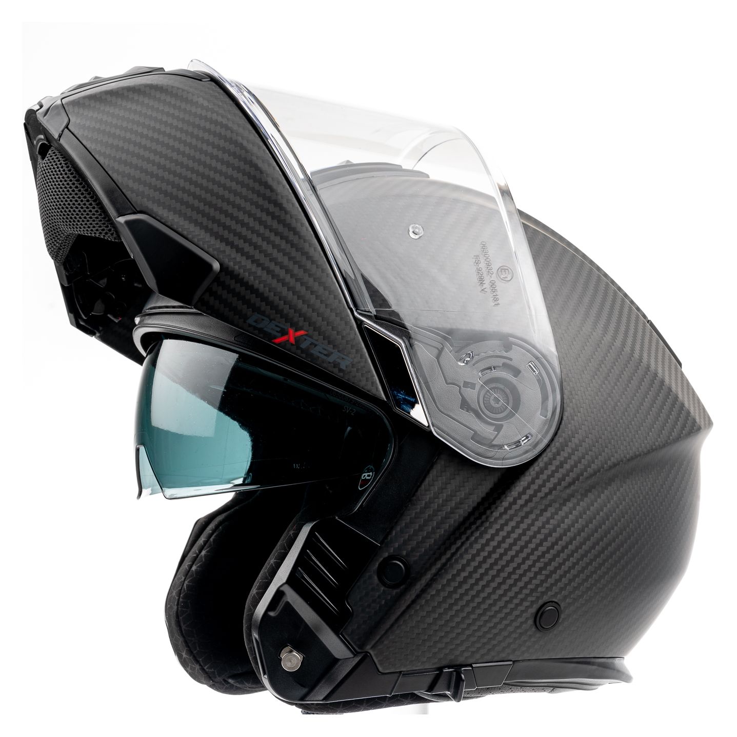 Casque moto avec cannelures pour lunettes clearance