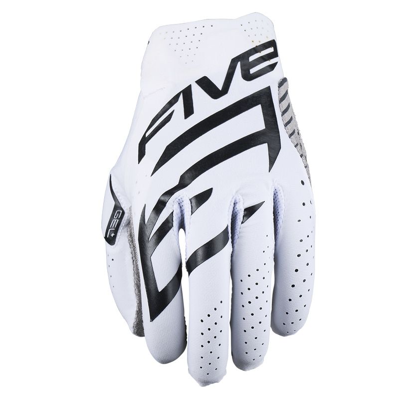 gants moto tout-terrain Five MXF en blanc, des gants très fins et confortables