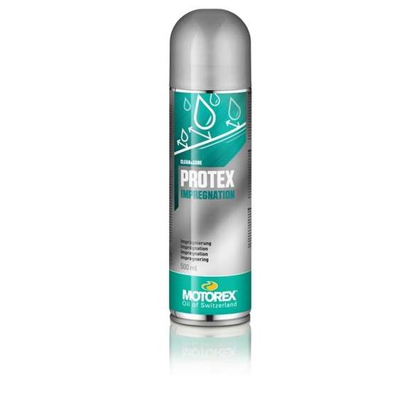 Spray Protex Motorex pour protéger les chaussures moto cuir et textile