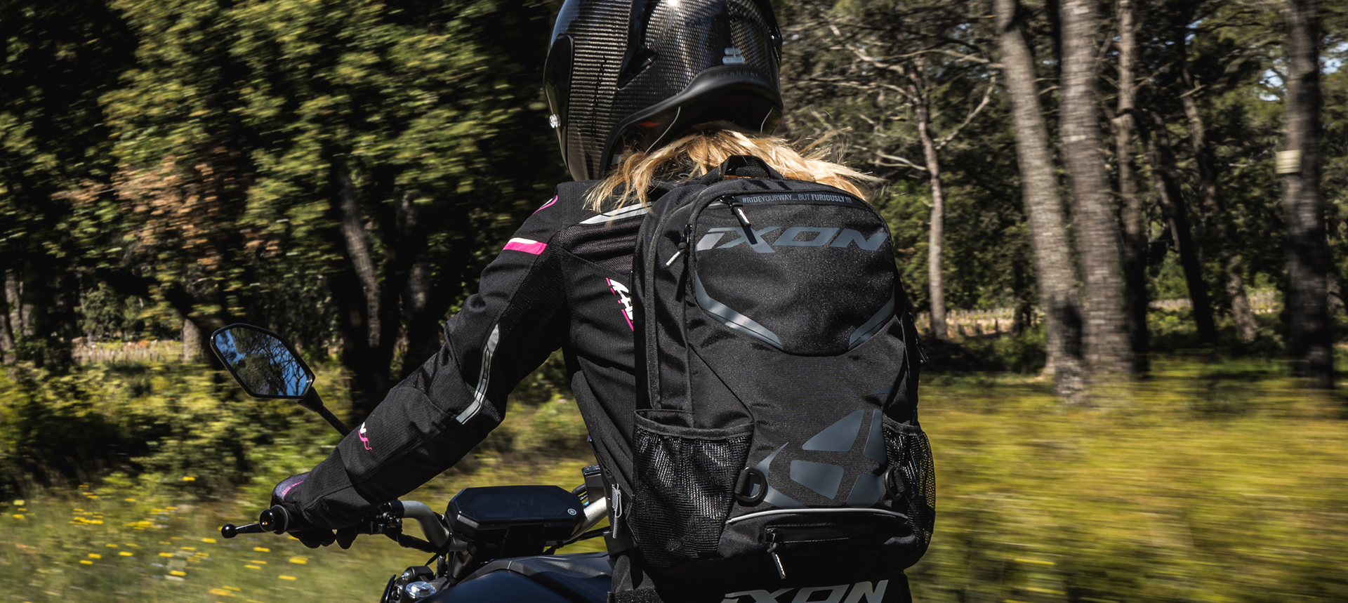 Un sac à dos moto Ixon utilisé qu quotidien