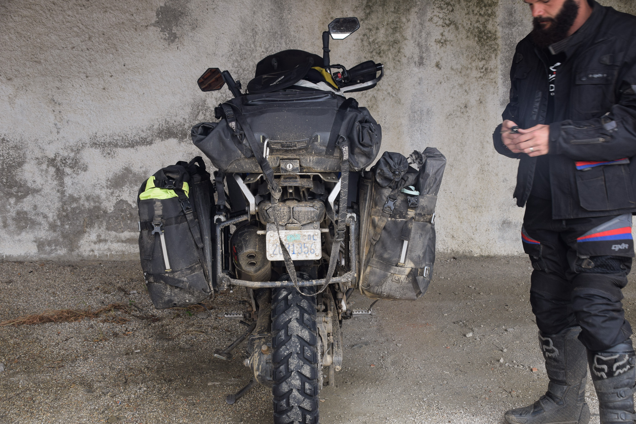 essai de l'ensemble bagagerie souple Givi Canyon