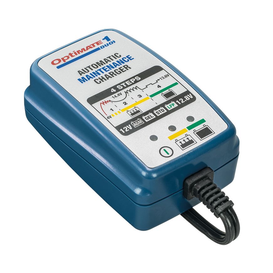 Chargeur de batterie moto lithium Tecmate Optimate 1 Duo