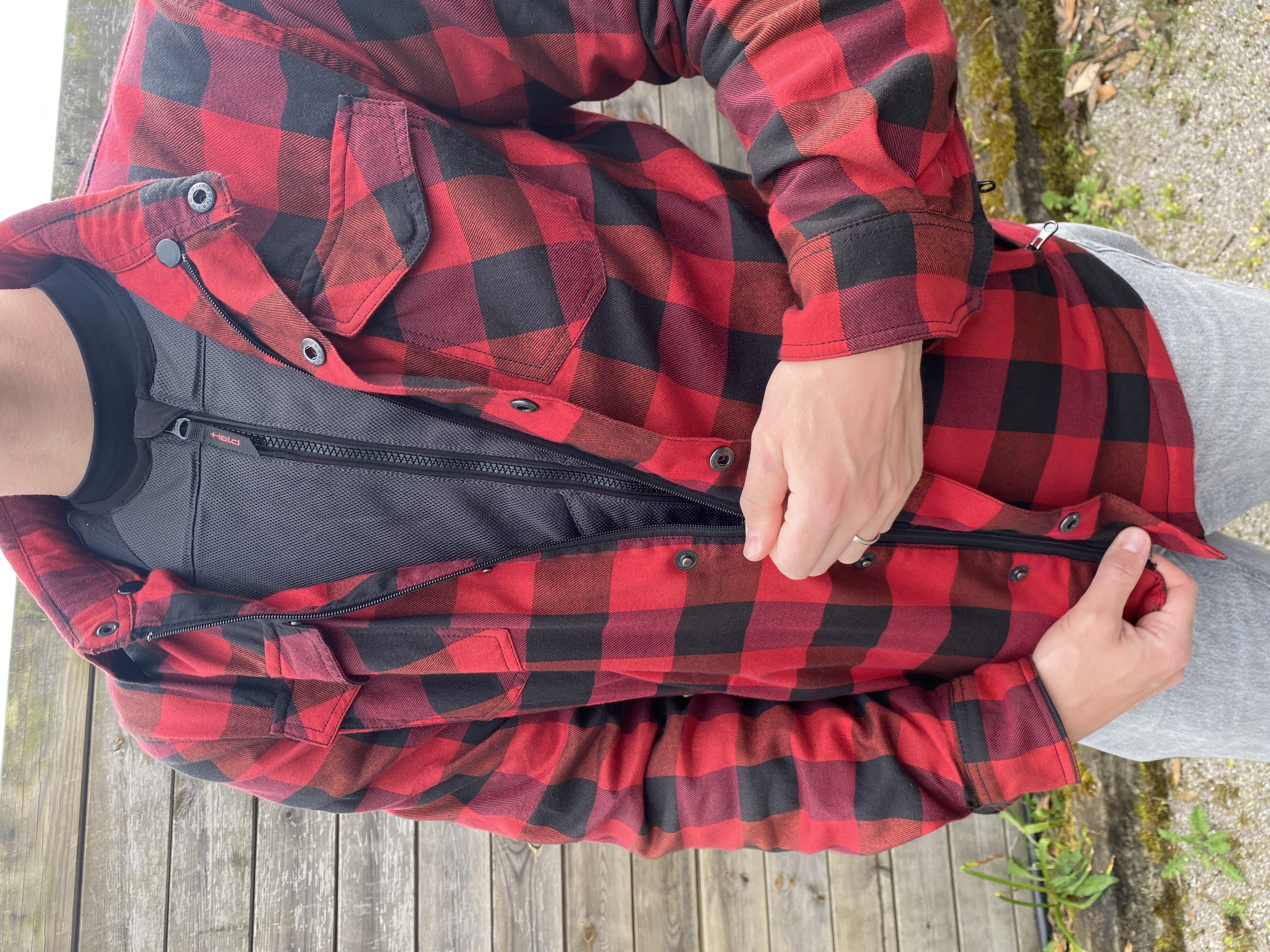 held-evest-pro fermeture blouson moto