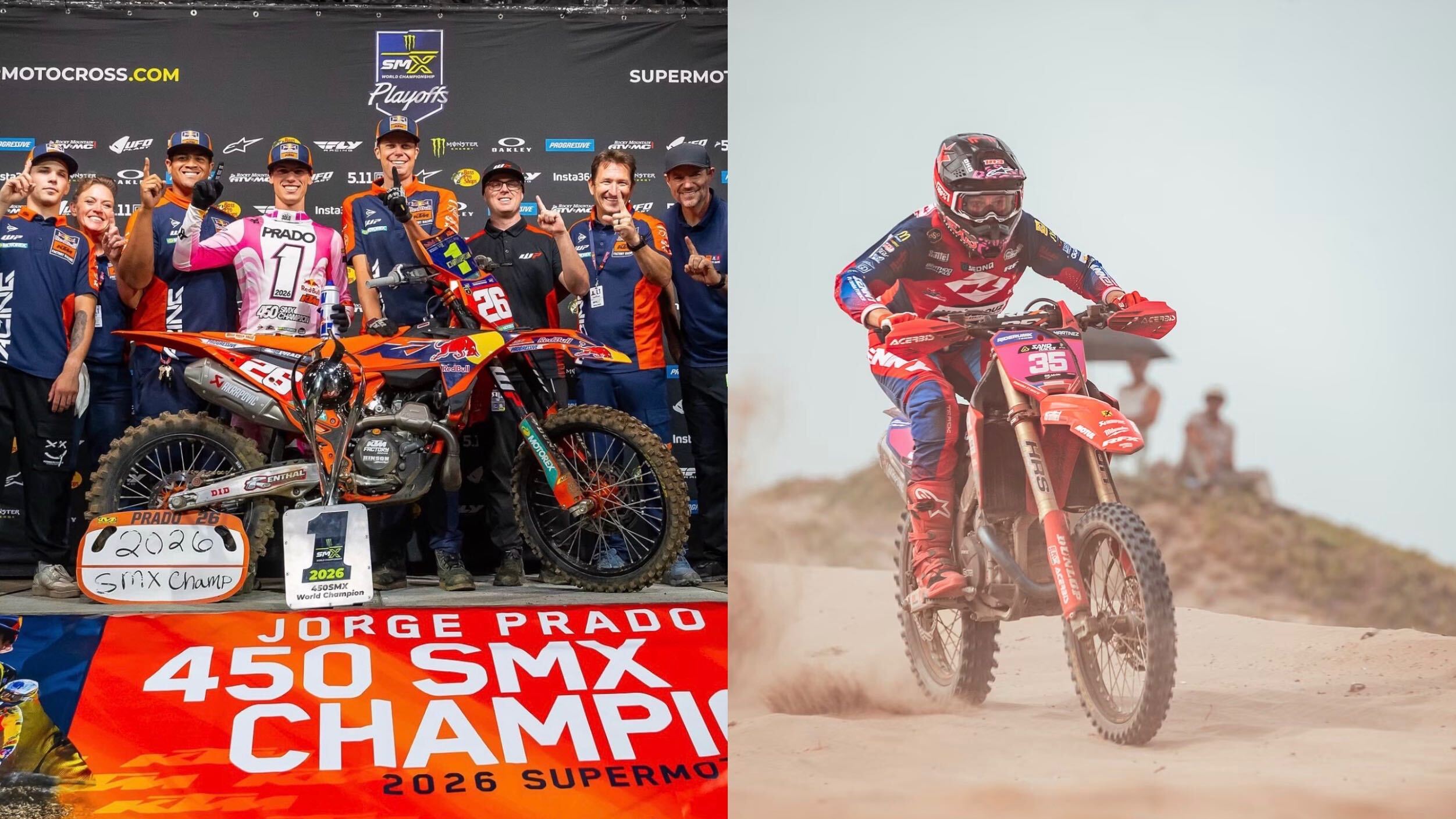 Jorge Prado champion SMX, Mathilde Martinez s’impose au Maroc : le gros week-end du tout-terrain
